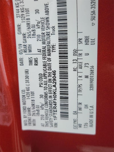 2019 Ford Ranger XLT