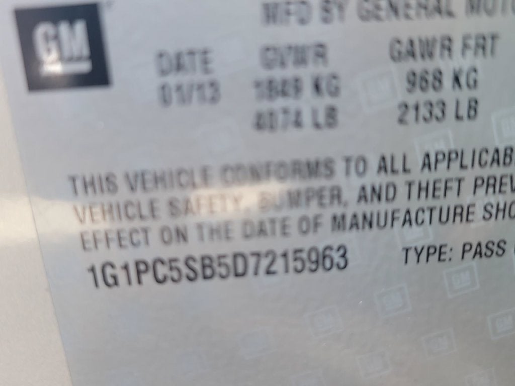 2013 Chevrolet Cruze 1LT