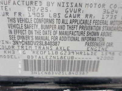 2025 Nissan Versa 1.6 S