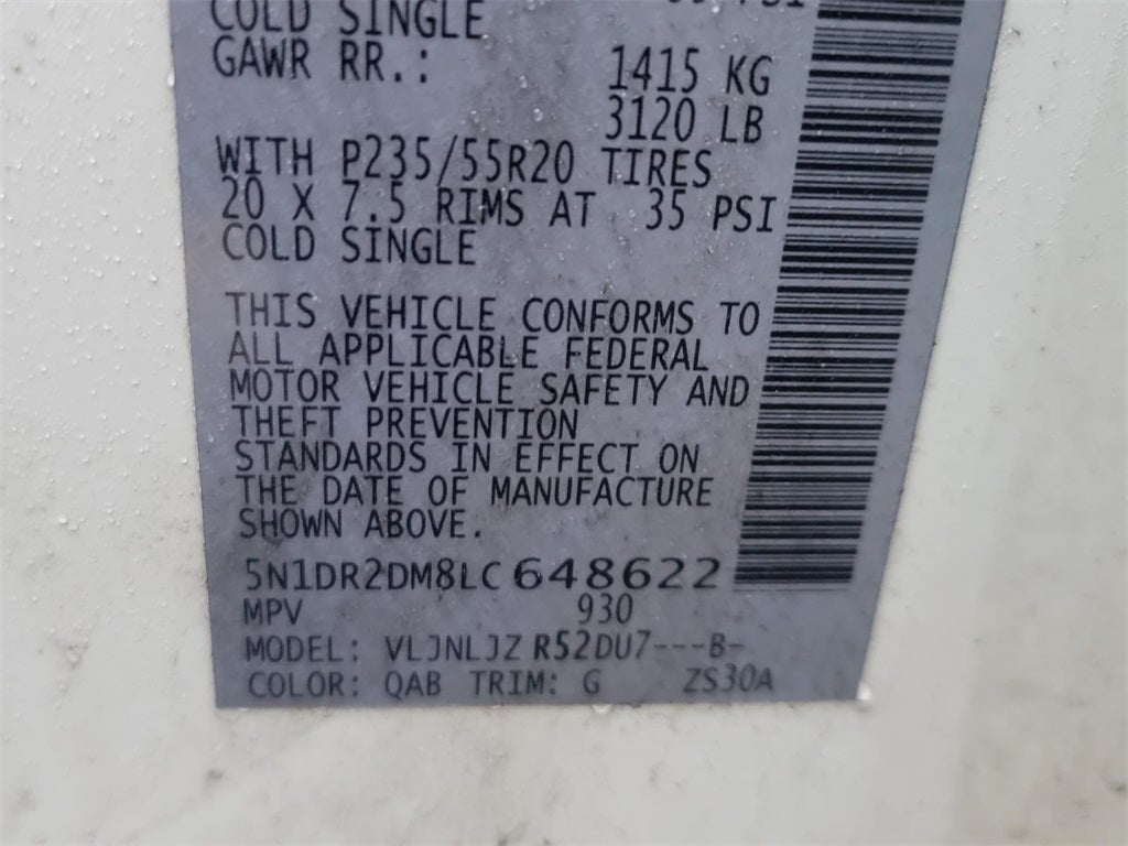 2020 Nissan Pathfinder Platinum