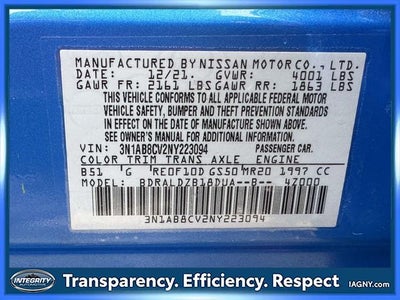 2022 Nissan Sentra SV