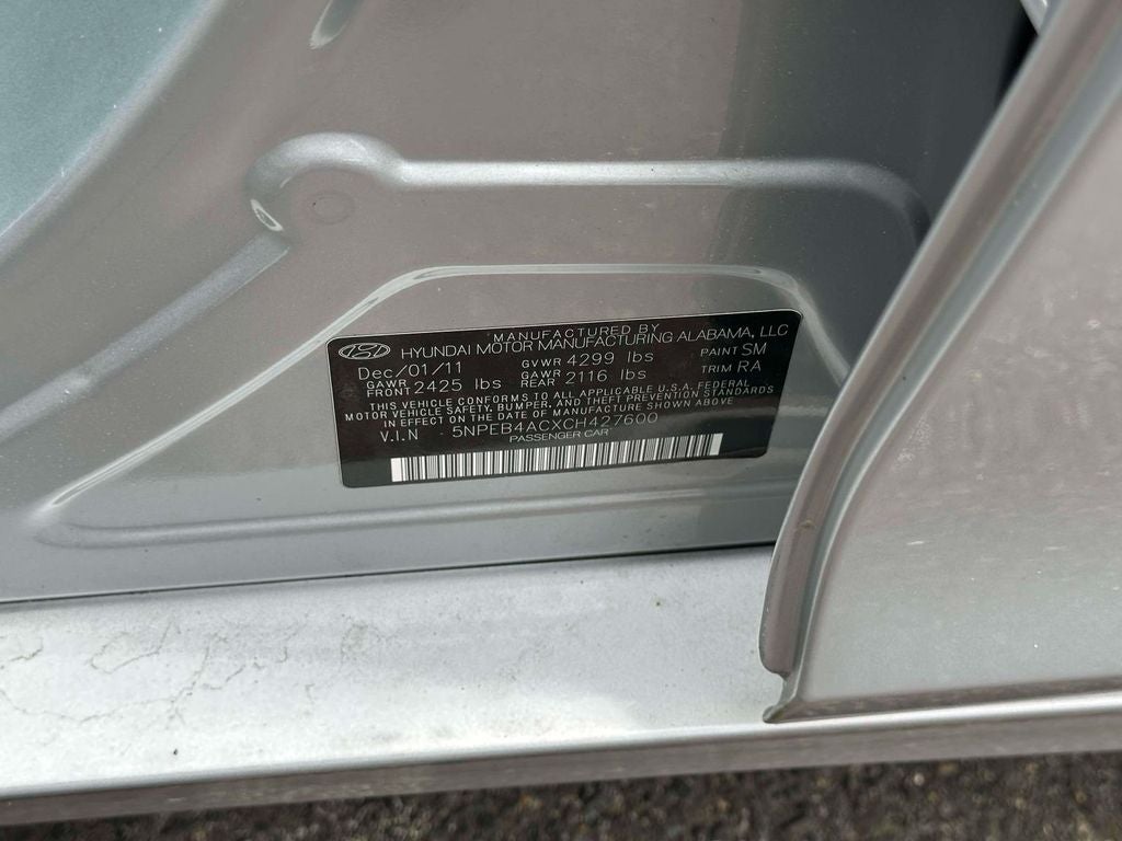 2012 Hyundai SONATA GLS