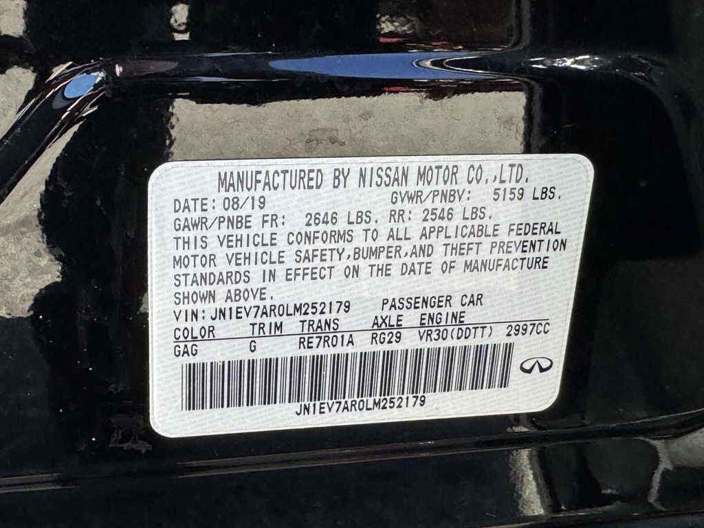 2020 INFINITI Q50 LUXE AWD