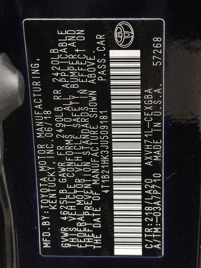 2018 Toyota Camry Hybrid XLE