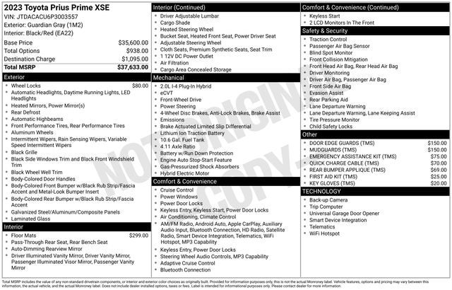 2023 Toyota Prius Prime XSE