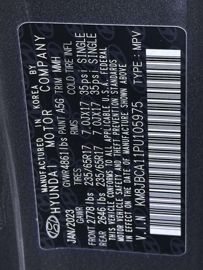 2023 Hyundai TUCSON HYBRID Blue