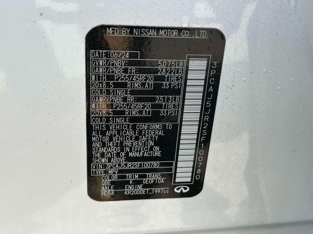 2025 INFINITI QX55 LUXE