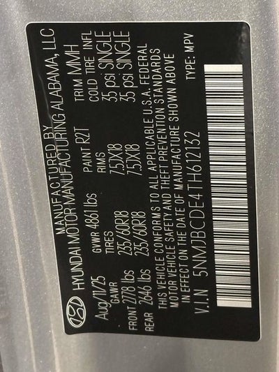 2026 Hyundai TUCSON SEL