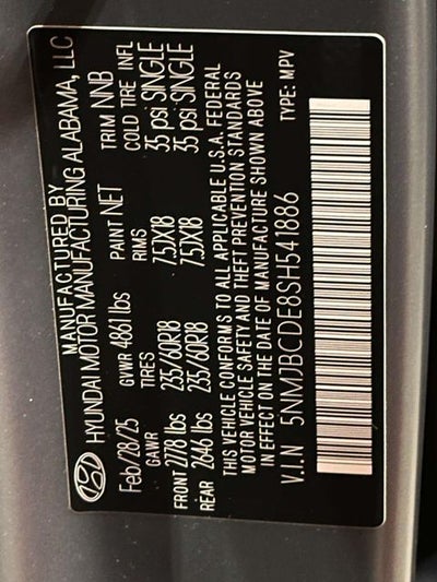 2025 Hyundai TUCSON SEL
