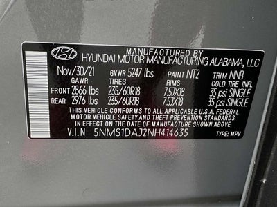 2022 Hyundai SANTA FE SE