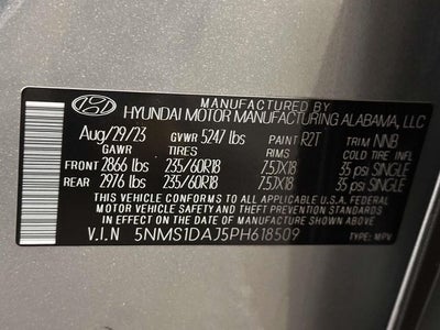 2023 Hyundai SANTA FE SE