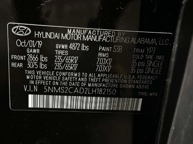 2020 Hyundai SANTA FE SE