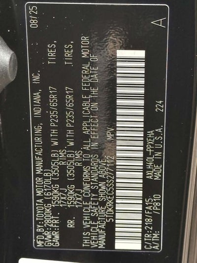 2026 Toyota Sienna LE Mobility 8 Passenger