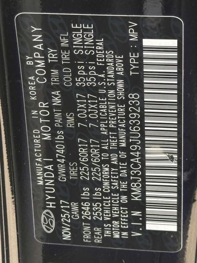 2018 Hyundai TUCSON SEL