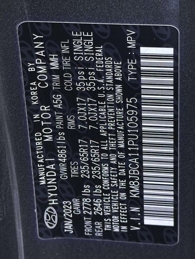 2023 Hyundai TUCSON HYBRID Blue