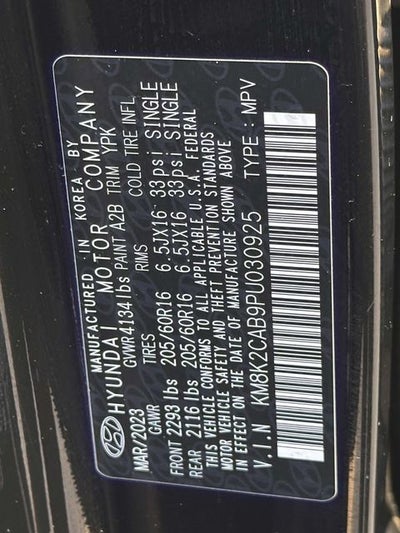 2023 Hyundai KONA SE