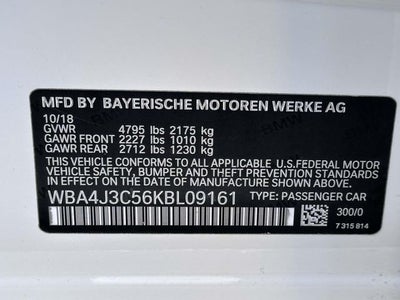 2019 BMW 4 Series 430i Gran Coupe