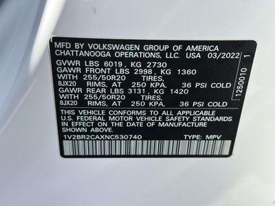 2022 Volkswagen Atlas SEL