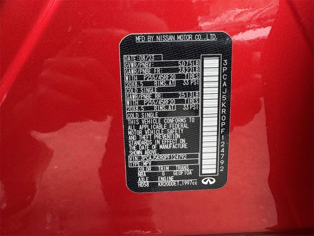 2023 INFINITI QX55 ESSENTIAL