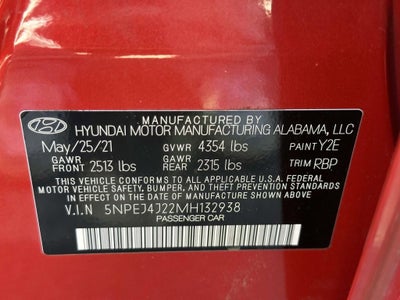 2021 Hyundai SONATA SEL Plus