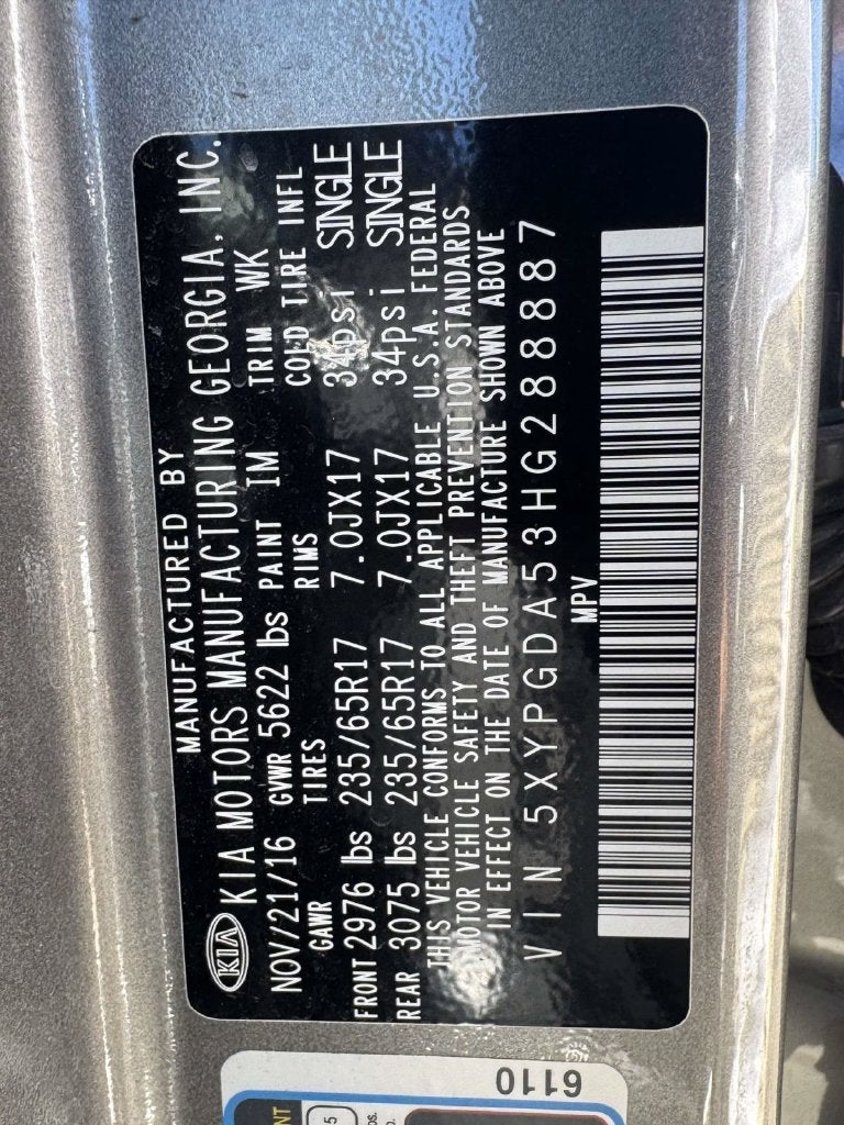 2017 Kia Sorento LX