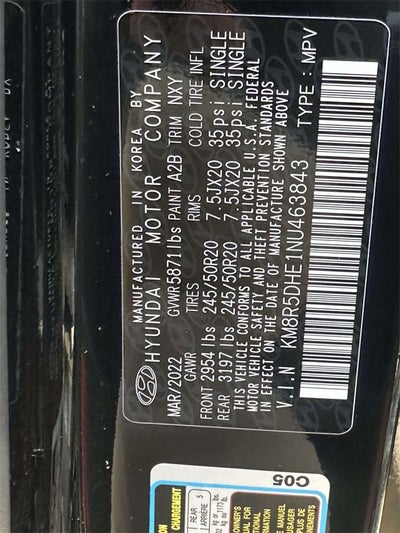 2022 Hyundai PALISADE Limited