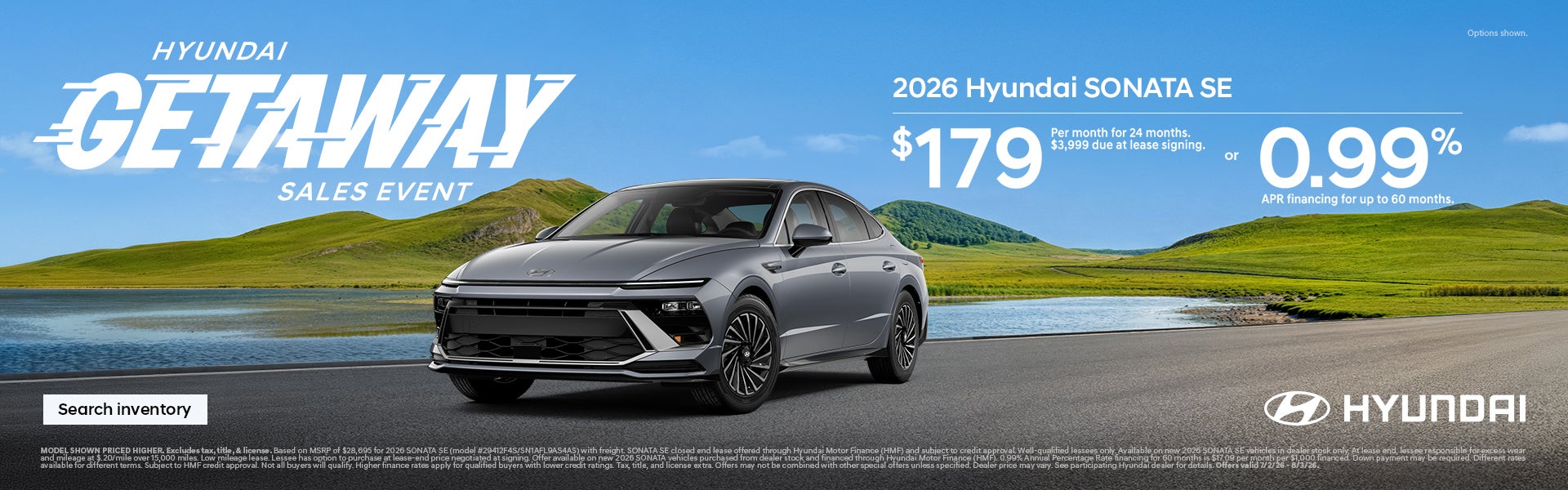 2026 Hyundai Sonata APR or Lease Offer
