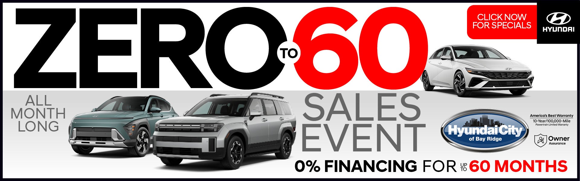 ZERO TO 60 SALES EVENT