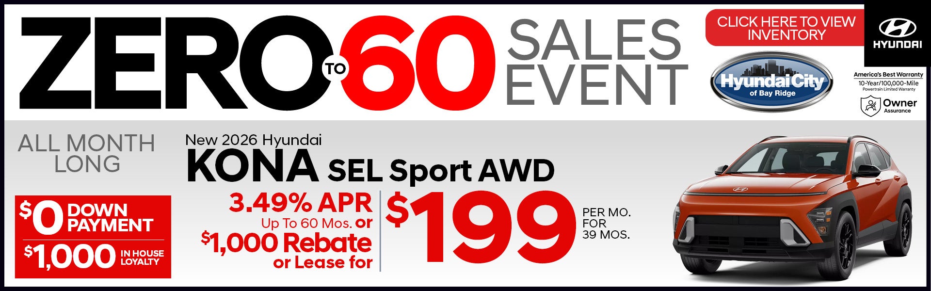 New 2026 Hyundai Kona SEL Sport AWD