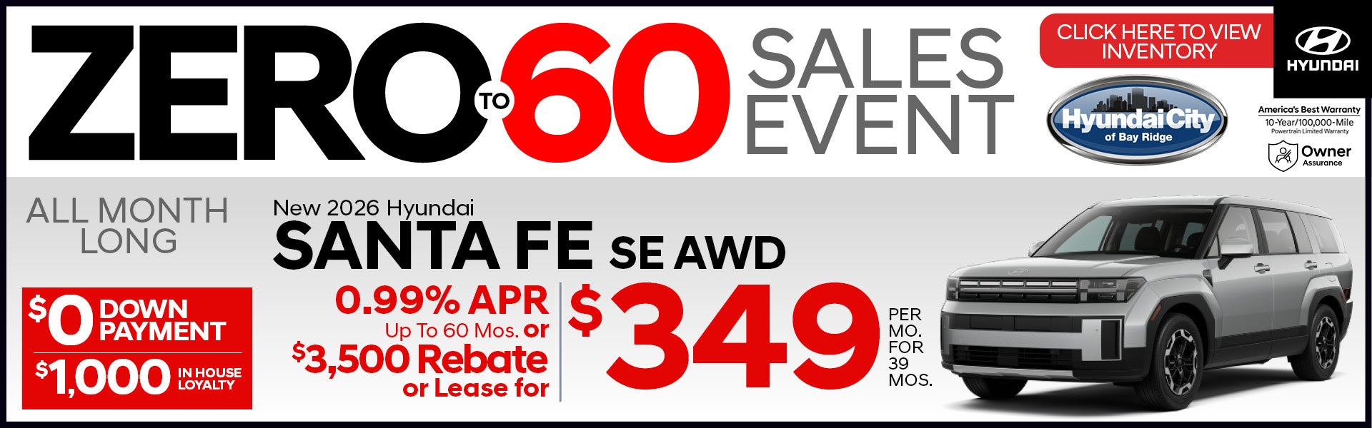 New 2026 Hyundai Santa Fe SE AWD