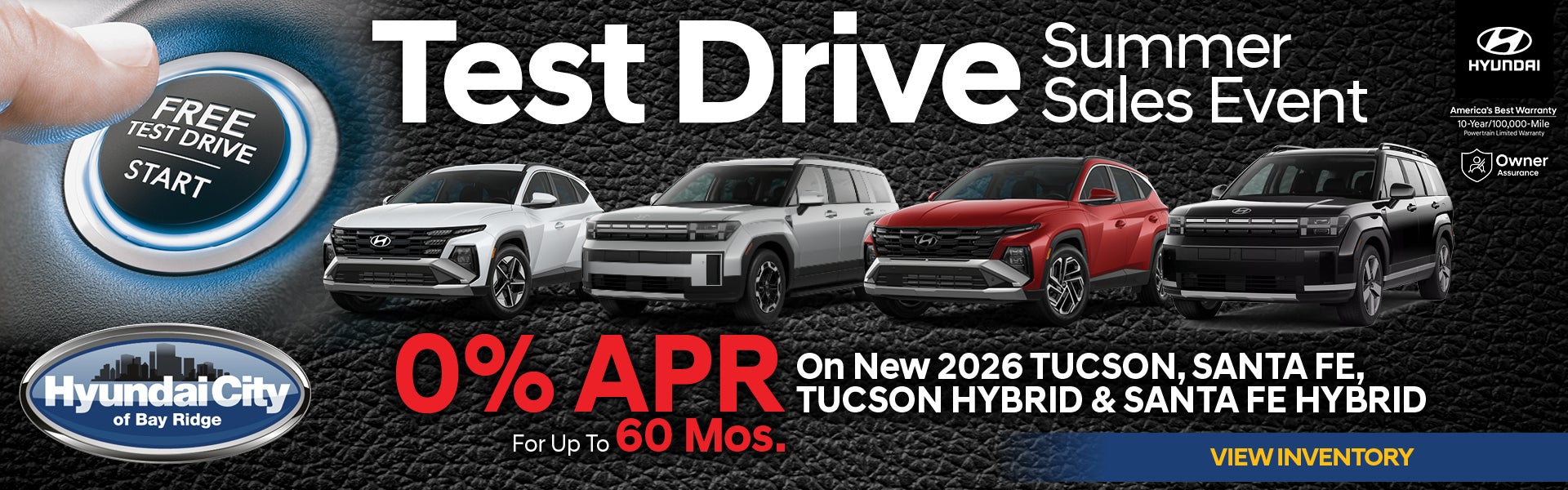 0% For Up To 60 Months On New 2026 Tucson, Santa Fe, Tucson 