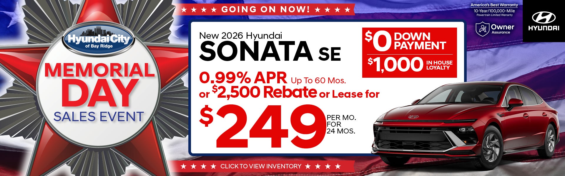 New 2026 Hyundai Sonata SE