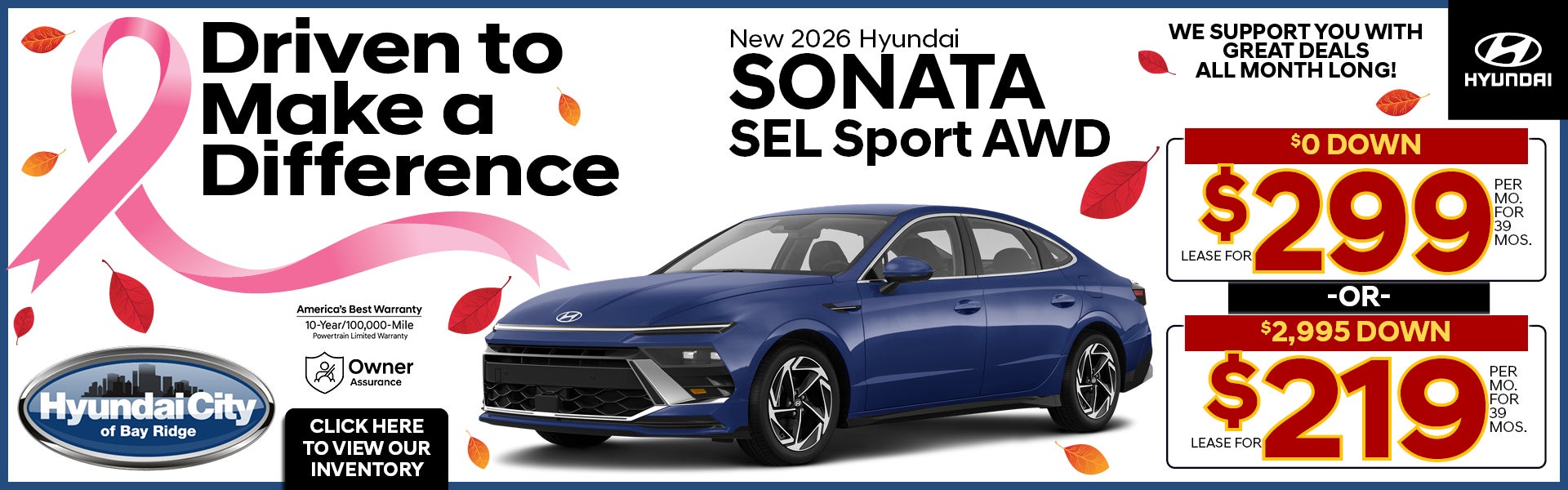 New 2026 Hyundai Sonata SEL Sport AWD