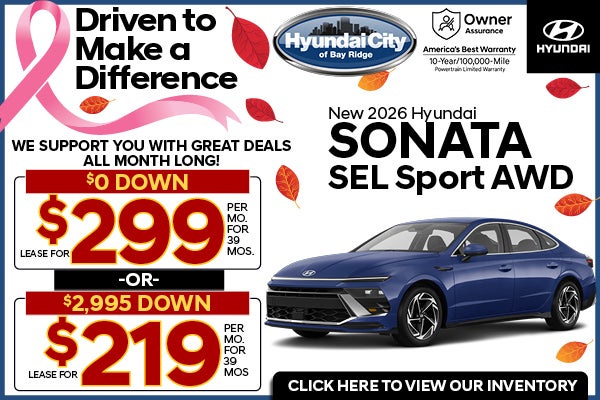 New 2026 Hyundai Sonata SEL Sport AWD