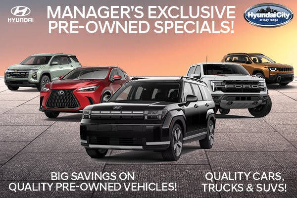 MANAGER'S EXCLUSIVE PRE-OWNED SPECIALS