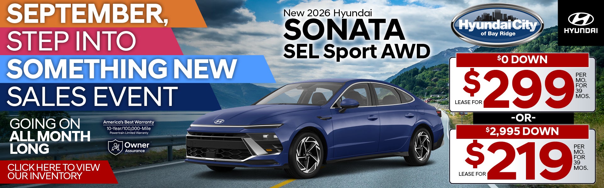 New 2026 Hyundai Sonata SEL Sport AWD