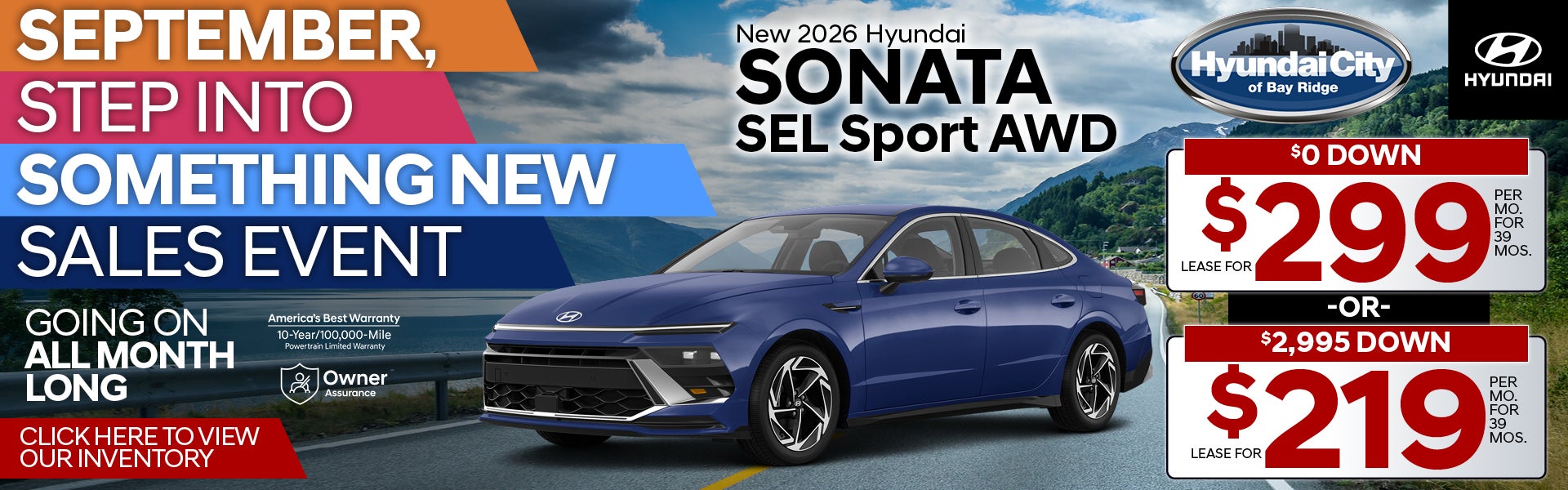 New 2026 Hyundai Sonata SEL Sport AWD