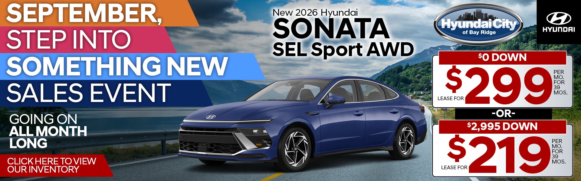 New 2026 Hyundai Sonata SEL Sport AWD